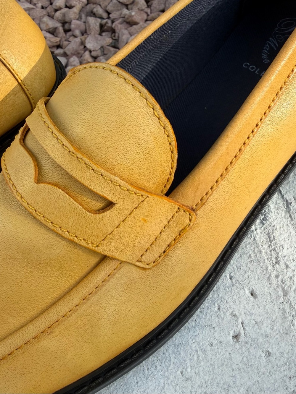 Cole Haan Pinch Maine Classic Penny Leather Loafer Yellow Women 9B - Picture 10 of 16